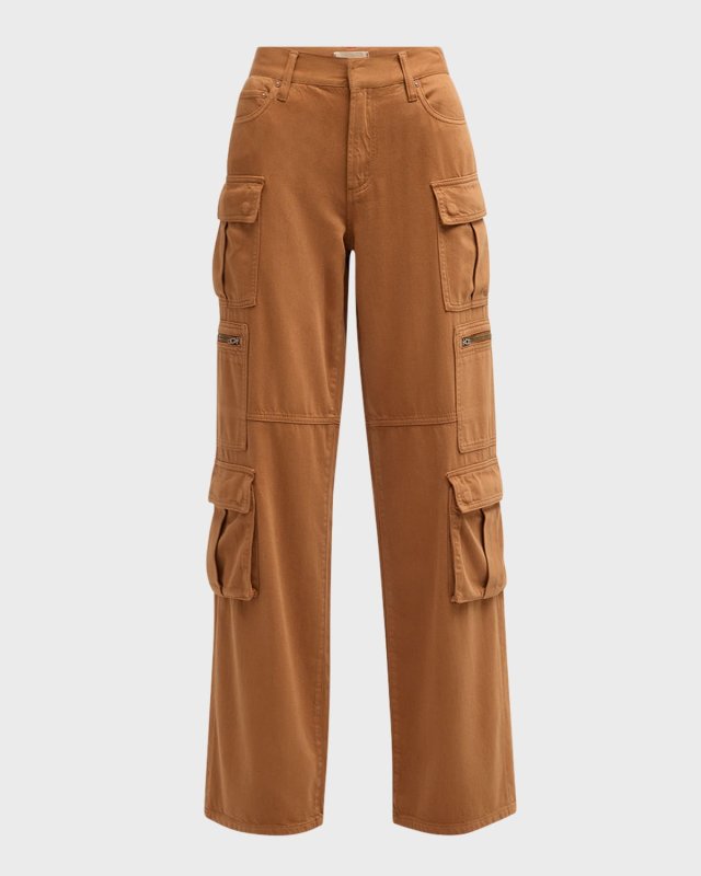 Cay Baggy Denim Cargo Pants