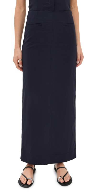 A. L.C. Brynn Skirt Maritime Navy