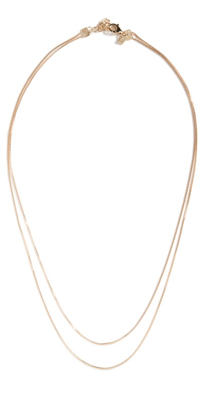 EF Collection 14k Double Strand Liquid Gold Necklace Gold