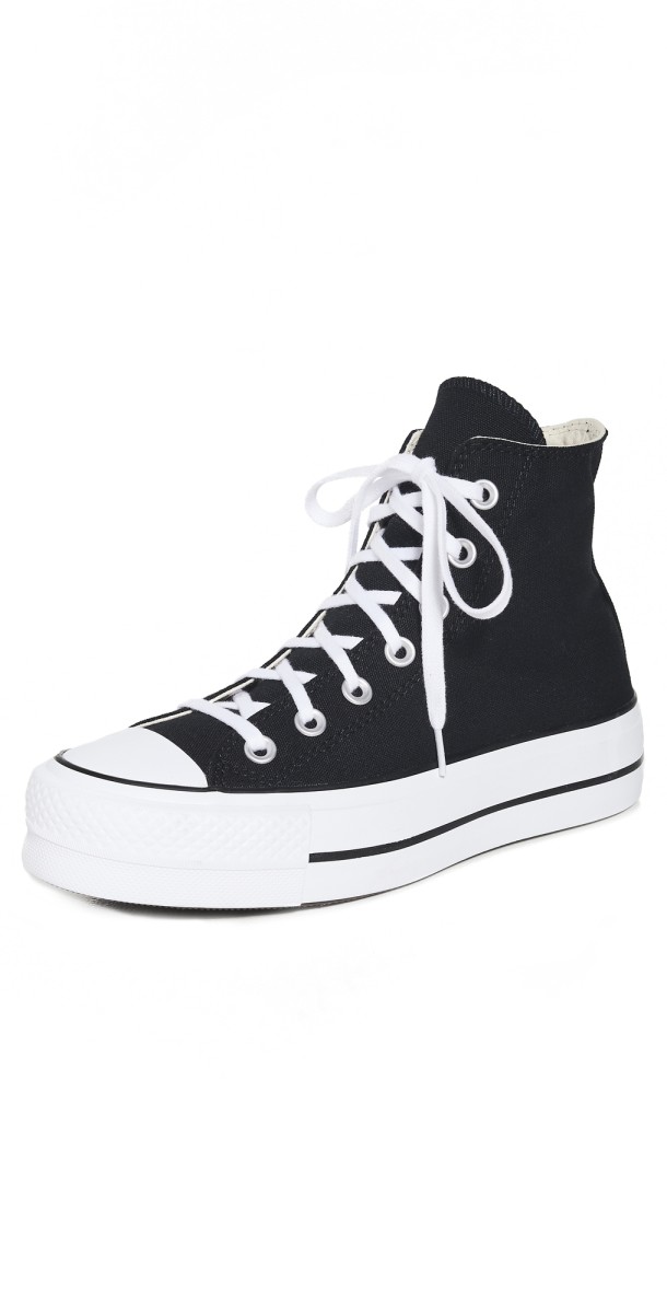 Converse Chuck Taylor All Star Lift High Top Sneakers Black/White/White