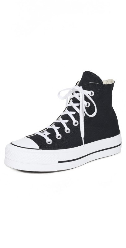 Converse Chuck Taylor All Star Lift High Top Sneakers Black/White/White