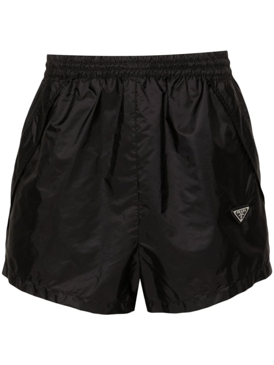logo-plaque track shorts