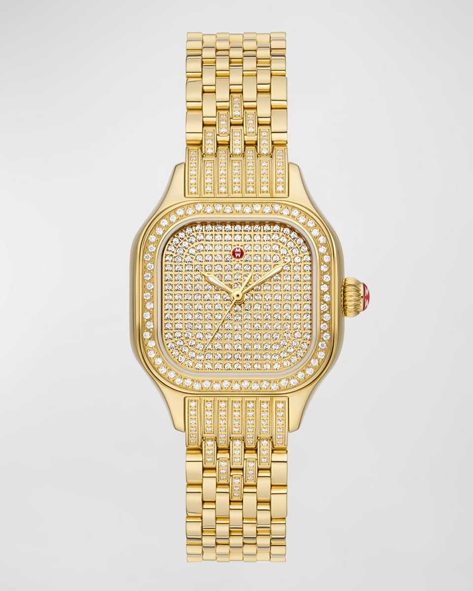29mm Limited Edition Meggie Diamond Pave Watch, Gold