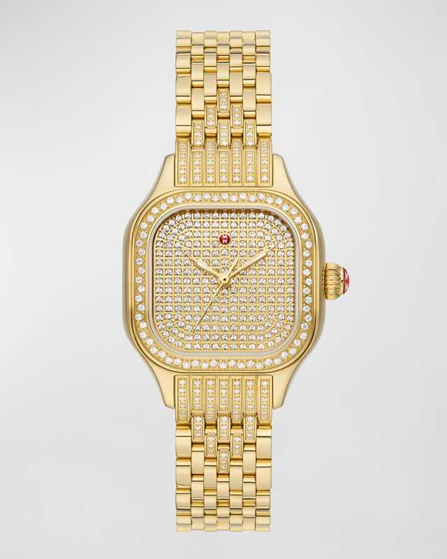 29mm Limited Edition Meggie Diamond Pave Watch, Gold