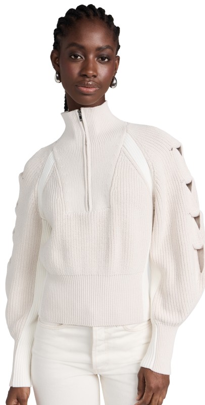 IRO Kacy Sweater Ecru/White