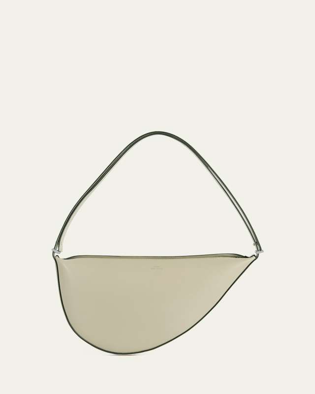 Scoop Zip Leather Shoulder Bag