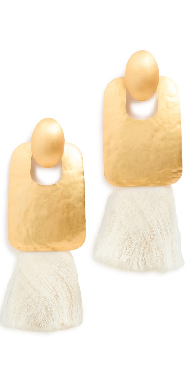 Johanna Ortiz Copper Alloys Earrings Gold