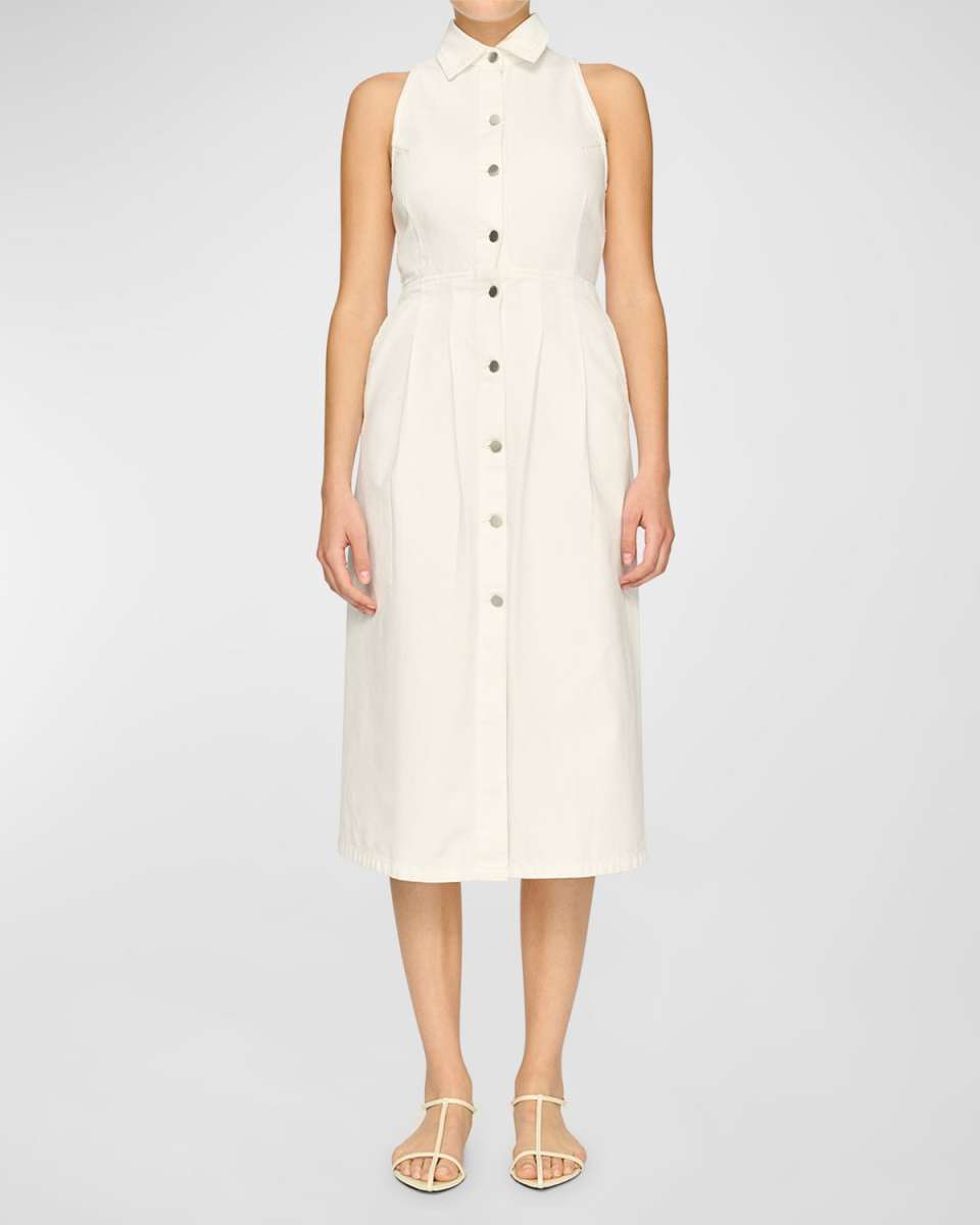 Daphne Sleeveless Denim Midi Dress