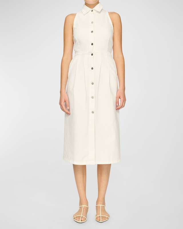 Daphne Sleeveless Denim Midi Dress