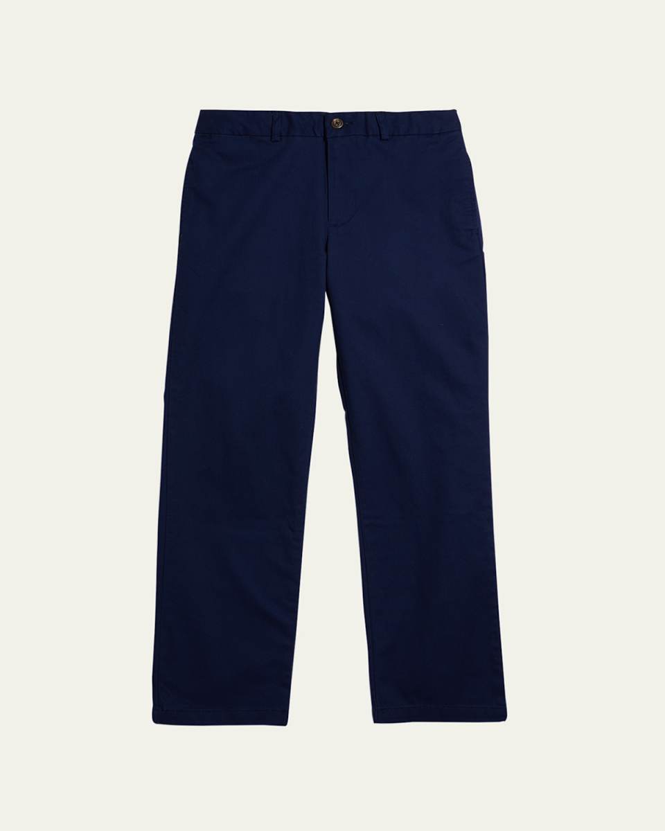 Boy's Flat Front Chino Pants, Size 4-14
