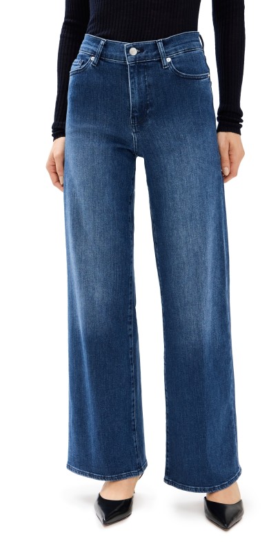FRAME Le Slim Palazzo Jeans Thunderstorm