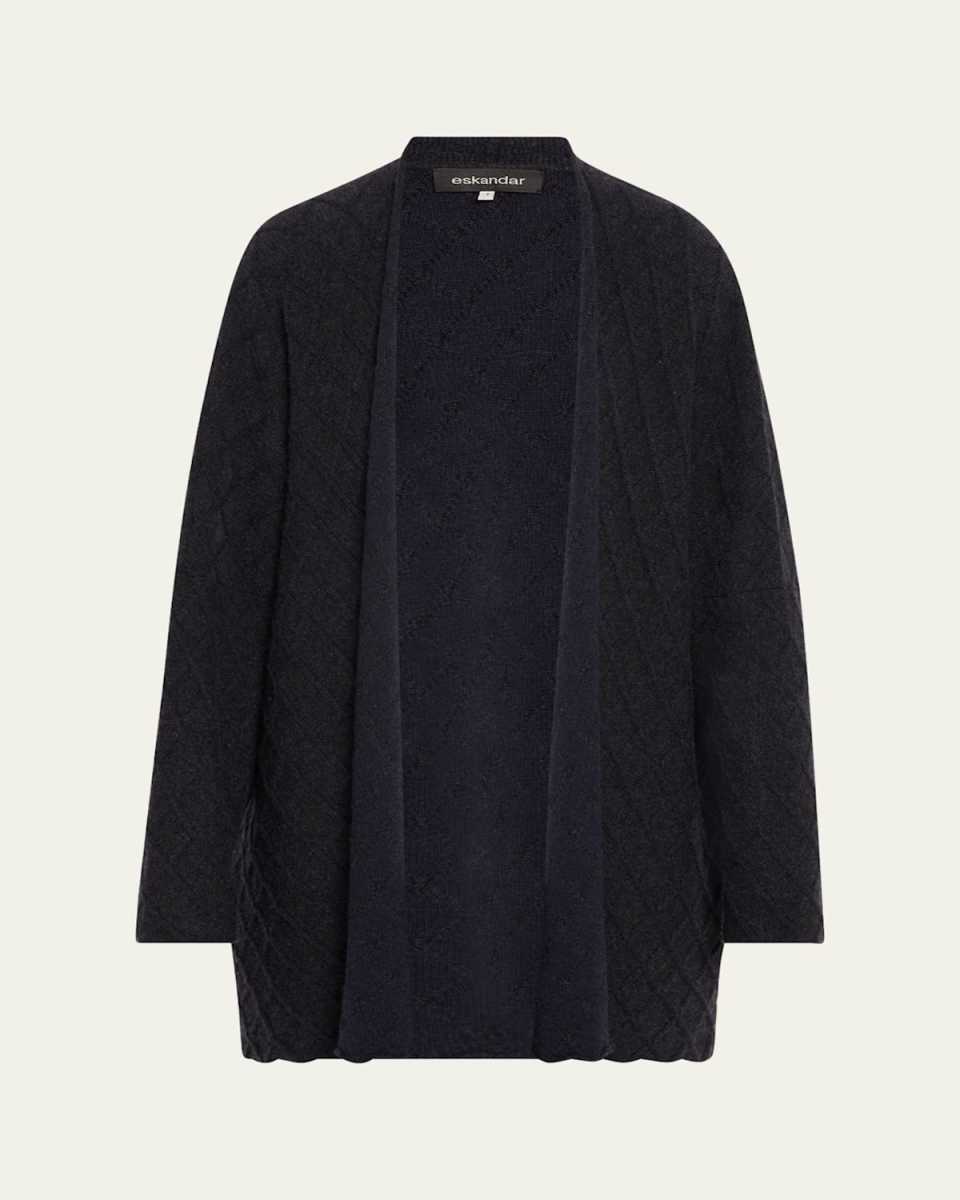 Open Diamond Cardigan (Long Length)