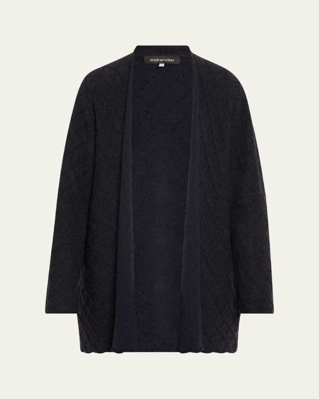 Open Diamond Cardigan (Long Length)