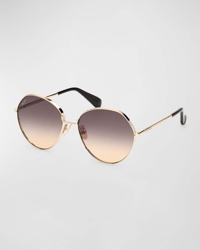 Menton Metal Round Sunglasses