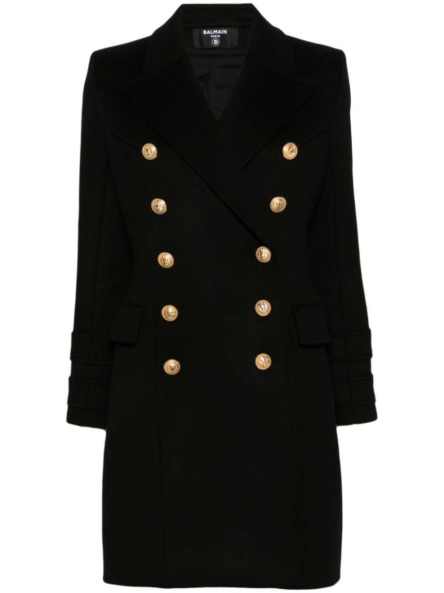 double-breasted wool coat