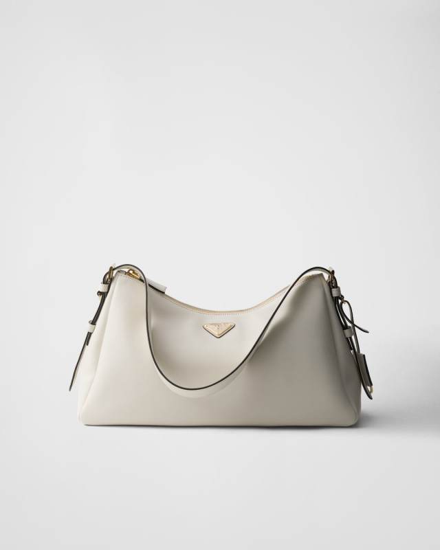 PRADA Aimée large leather shoulder bag
