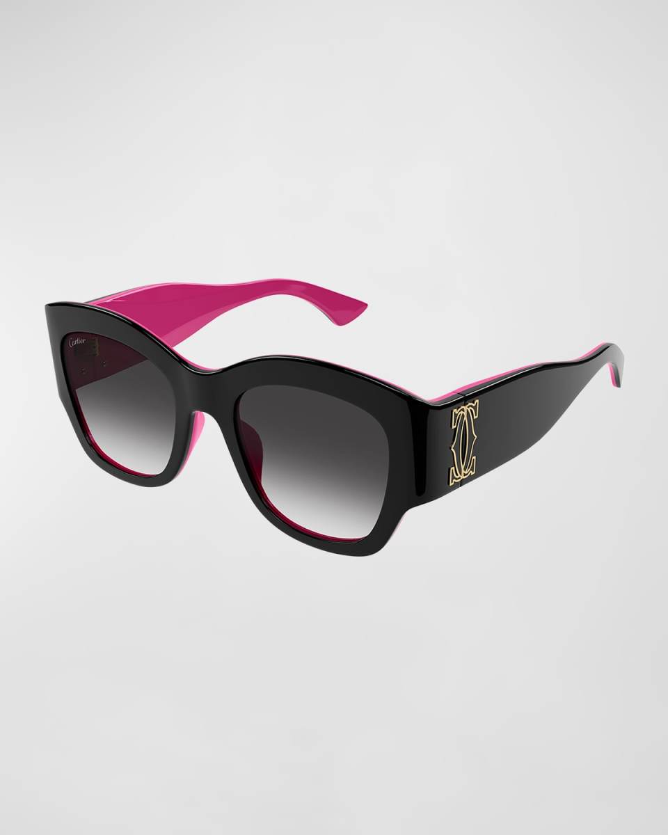 Oversized Acetate Cat-Eye Sunglasses