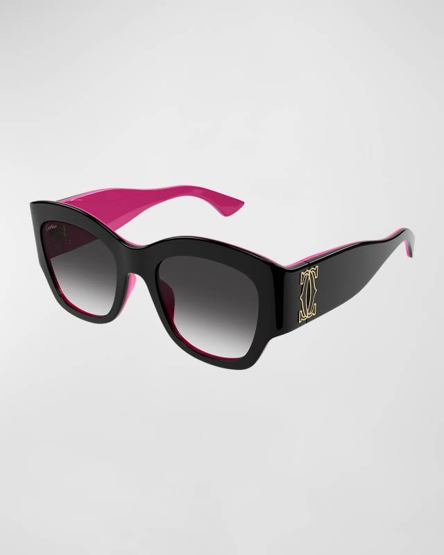 Oversized Acetate Cat-Eye Sunglasses