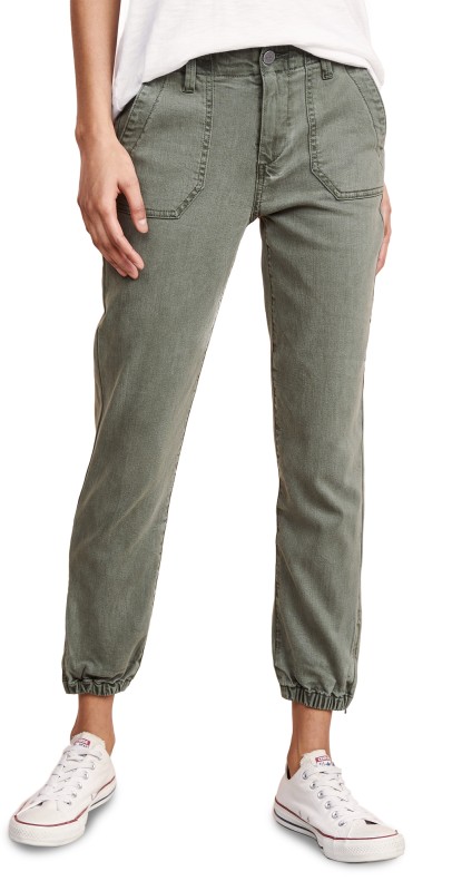PAIGE Mayslie Joggers Vintage Ivy Green