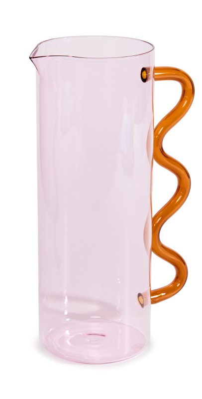 Sophie Lou Jacobsen Wave Pitcher Pink/Amber