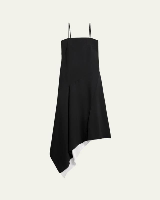 Scarf Hem Midi Dress