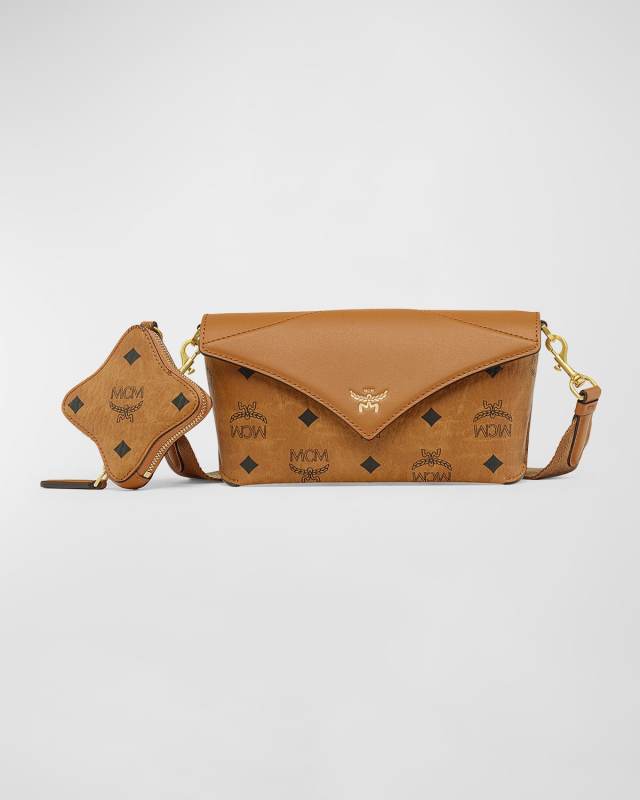Visetos Monogram Flat Pouch Shoulder Bag