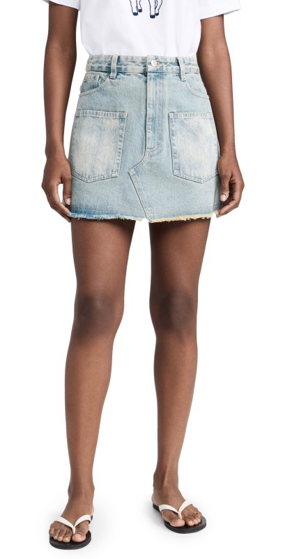 Sea Alba Denim Mini Skirt Blue