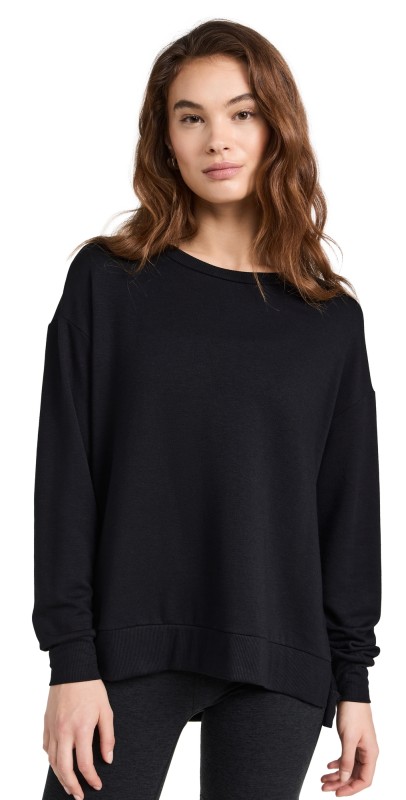 Beyond Yoga Off Duty Pullover Black