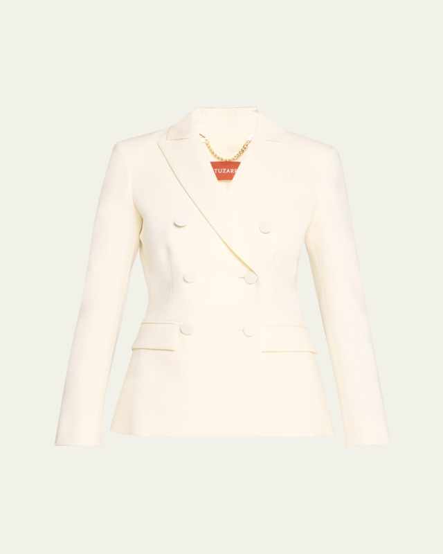 Indiana Double-Breasted Wool Blazer