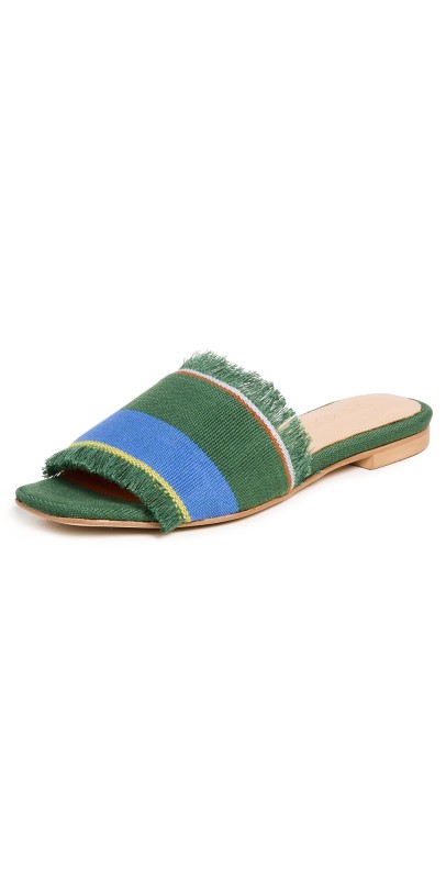 Shekudo Dassa Zoume Sandals GREEN SEA