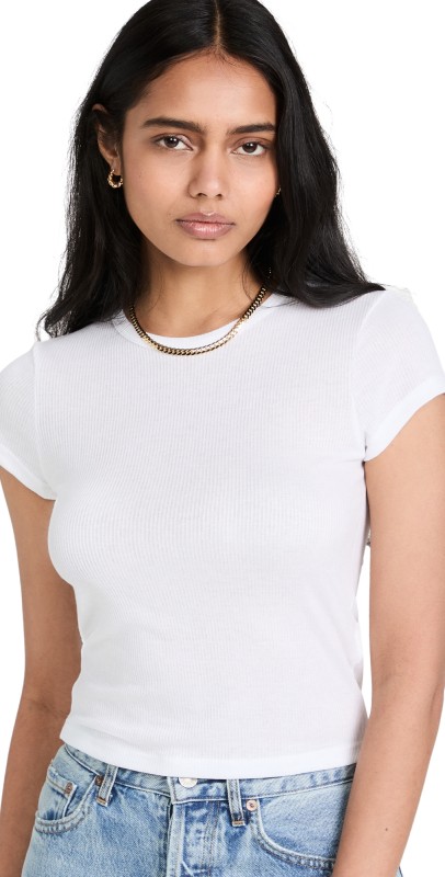AGOLDE Ren Tee White