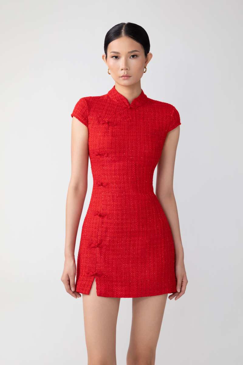 Natasha Tweed Mini Dress