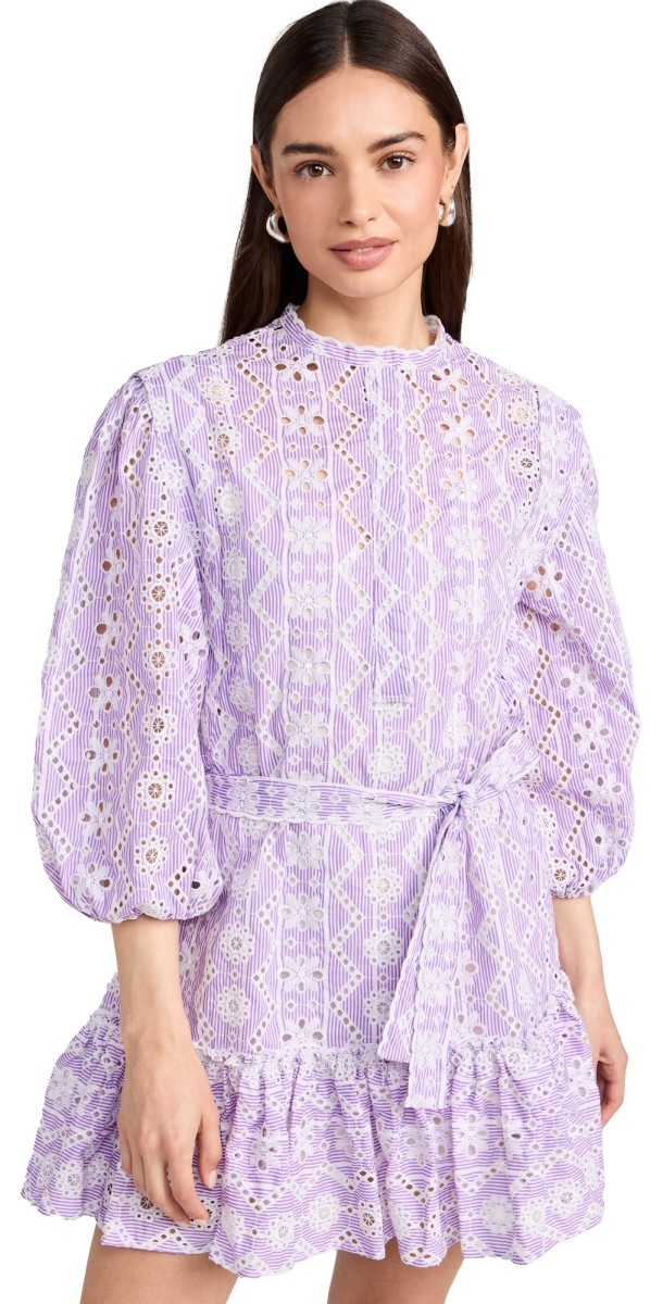 o. p.t Stratford Dress Purple Print