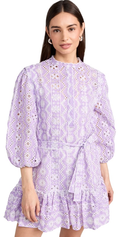 o. p.t Stratford Dress Purple Print