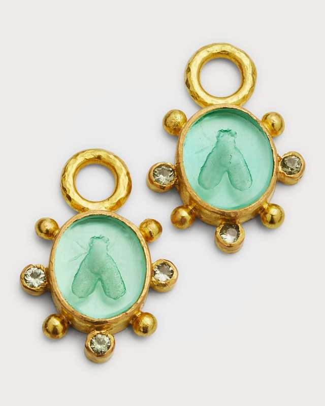 19K Mosca Charms for Earrings