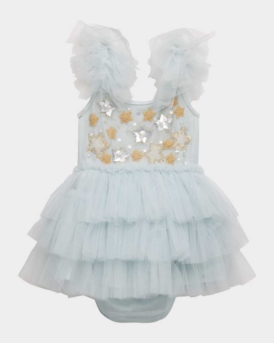 Girl's Starry Delight Embellished Tutu Dress, Size 6