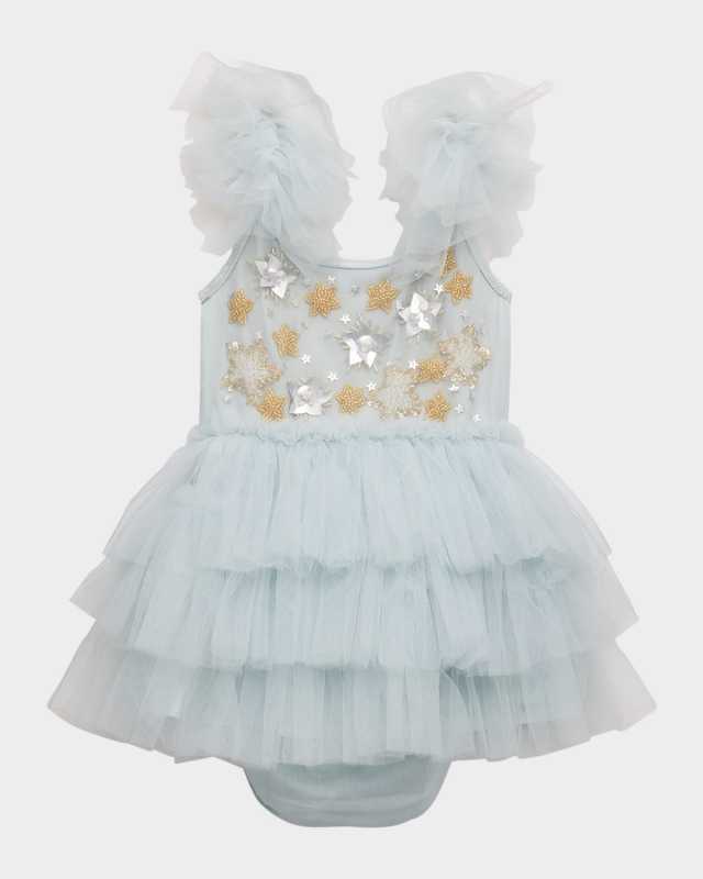 Girl's Starry Delight Embellished Tutu Dress, Size 6