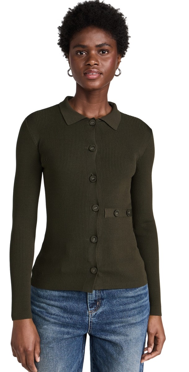 Pistola Denim Kealy Cardigan Dark Olive