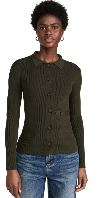 Pistola Denim Kealy Cardigan Dark Olive