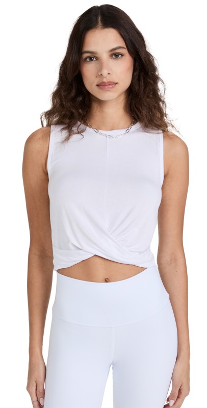 Alo Yoga Cover Tank White