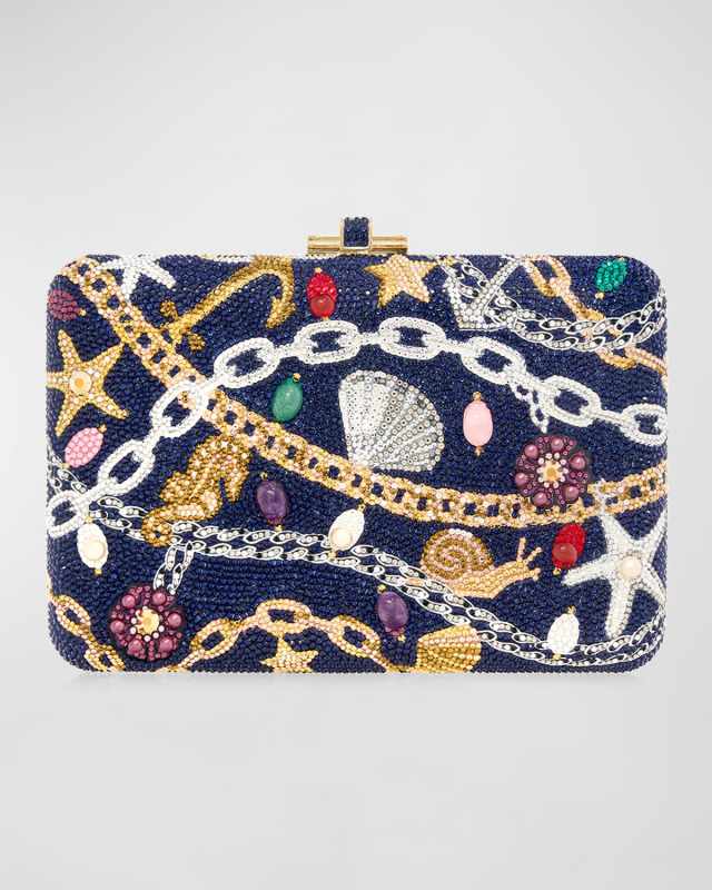 Nautical Chains Crystal Clutch Bag