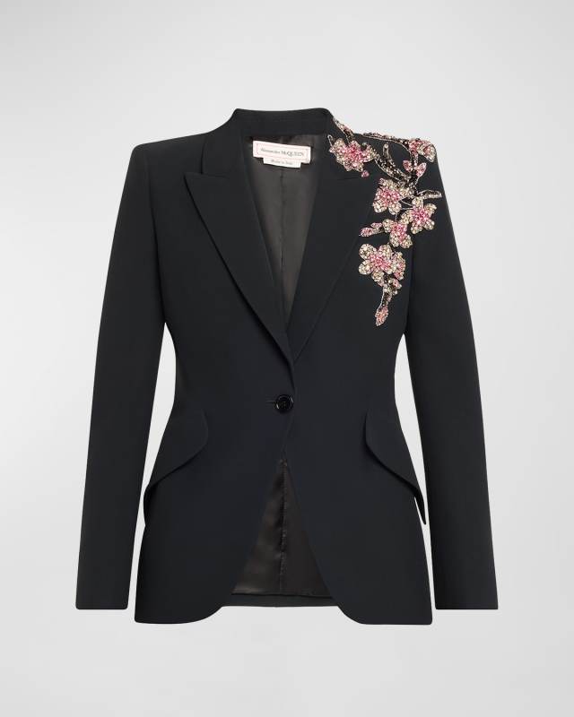 Cherry Blossom Crystal Blazer