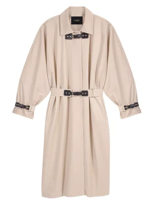 Maje Long Trench Coat