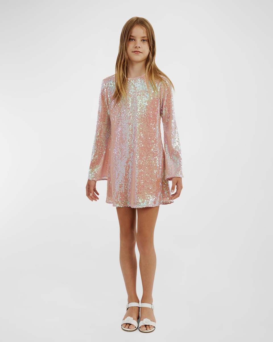Girl's Margot Sequin Dress, Size 4-14