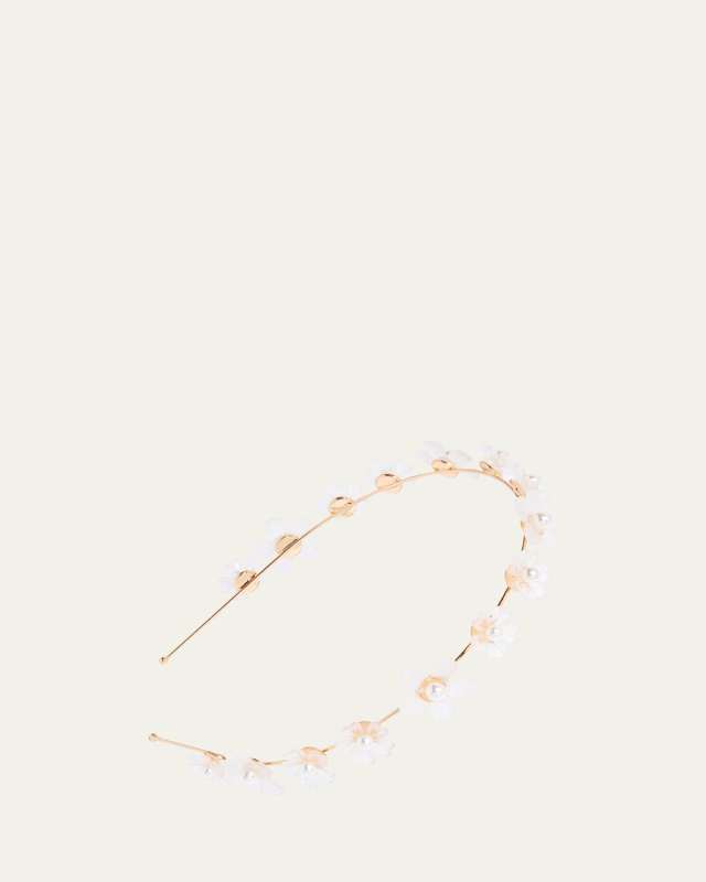 Summer Blooms Pearlescent Metal Headband
