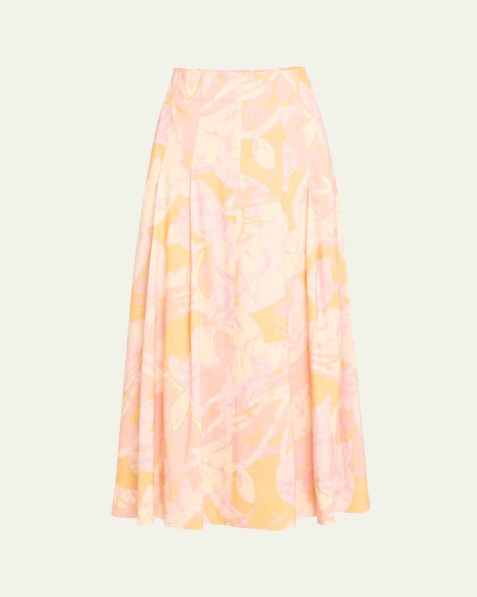 Eve Pleated A-Line Skirt
