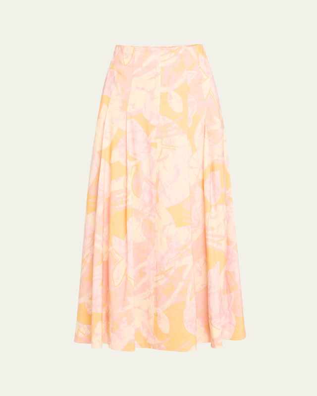 Eve Pleated A-Line Skirt