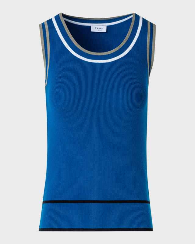 Colorblock Rib Knit Tank Top