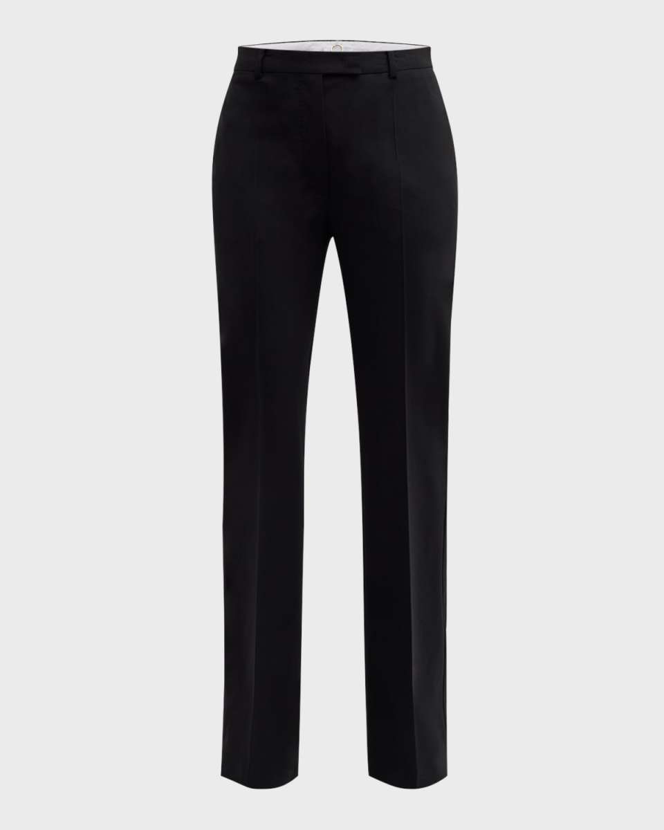 Mid-Rise Flare Trousers