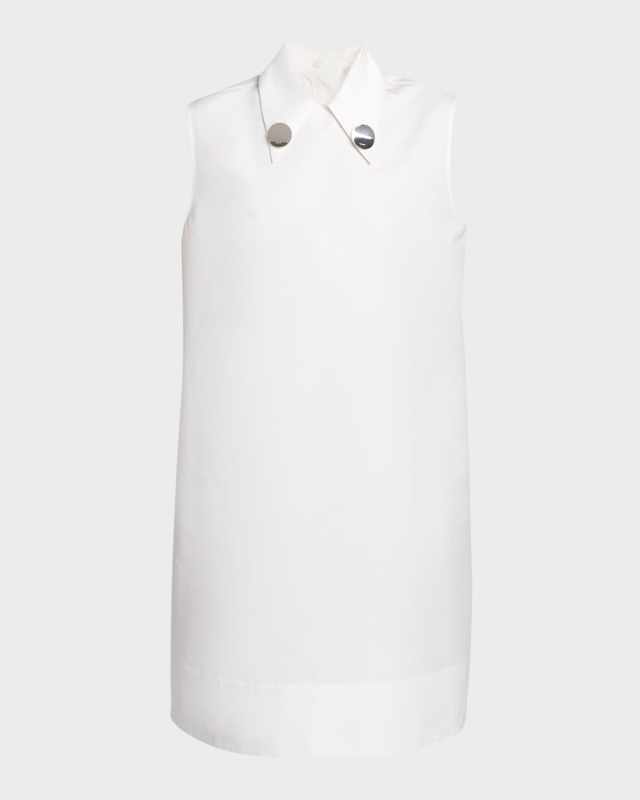 Collared Sleeveless Shift Dress